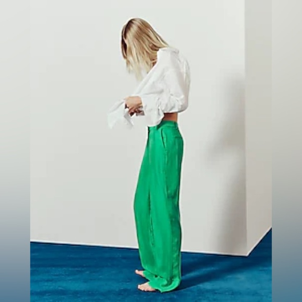 J.Crew Drapey cupro-blend trouser pants BI237 - Picture 4 of 11